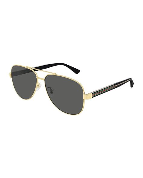 gucci mens gold sunglasses|sunglasses Gucci men original.